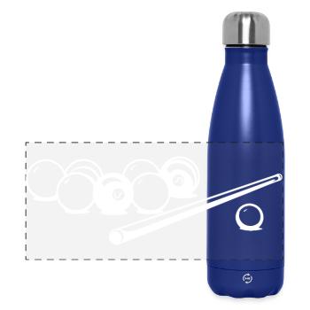 Billardkugeln Zeichnung - Panorama Isolierflasche 500 ml - Dunkelblau  - Vorne