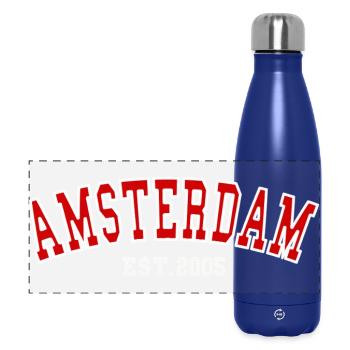 Amsterdam Est.2005 - Gourde isotherme panoramique 500 ml - bleu foncé  - Devant