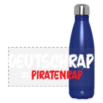 Musique pirate hip-hop deutschrap_rap1 - Gourde isotherme panoramique 500 ml - bleu foncé  - Devant