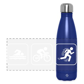 Icônes du triathlon Sport - Gourde isotherme panoramique 500 ml - bleu foncé  - Devant