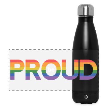 LGBT Pride Month - Sei stolz - Panorama Isolierflasche 500 ml - Schwarz - Vorne