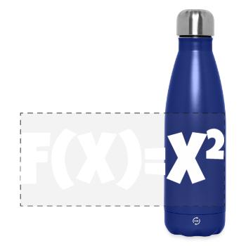 f(x) mathematische Gleichung - Panorama Isolierflasche 500 ml - Dunkelblau  - Vorne