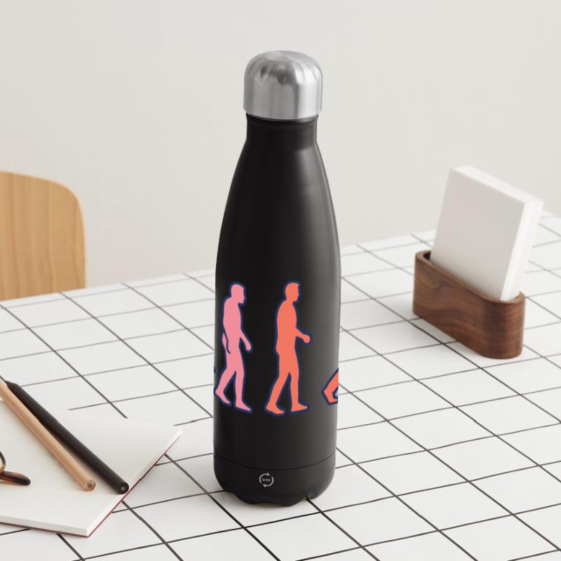 Disc Golf Evolution Funny Disc Golfer Flying Disc Panoramic Thermal Bottle 500 ml