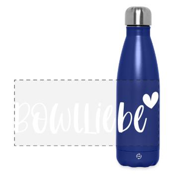 Bowl Bowlliebe Foodie Smoothie Geschenk - Panorama Isolierflasche 500 ml - Dunkelblau  - Vorne