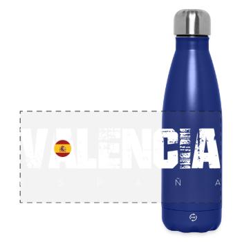Valencia España Bold Typography - Panoramic Thermal Bottle 500 ml - dark blue  - Front