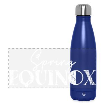 Spring Equinox March Equinox Happy Easter Ostara - Panoramic Thermal Bottle 500 ml - dark blue  - Front