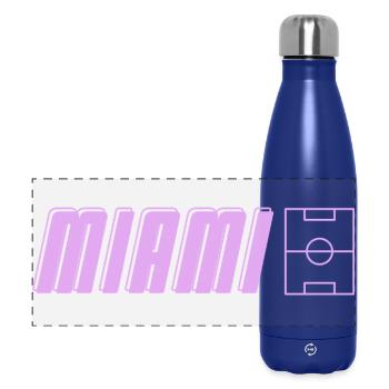 Miami Soccer Passion - Panorama Isolierflasche 500 ml - Dunkelblau  - Vorne