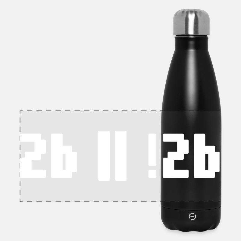 2b ou pas 2b – Programmeur de Shakespeare Hamlet - Gourde isotherme panoramique 500 ml - noir