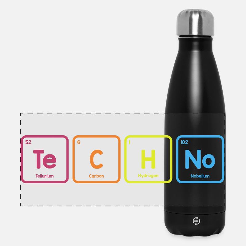 Techno elements - Panoramic Thermal Bottle 500 ml - black