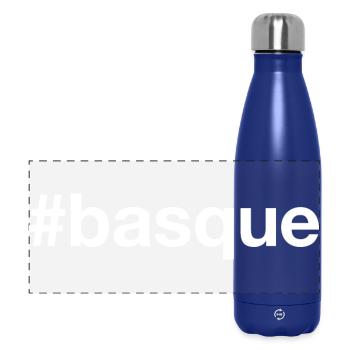BASQUE Hashtag - Gourde isotherme panoramique 500 ml - bleu foncé  - Devant