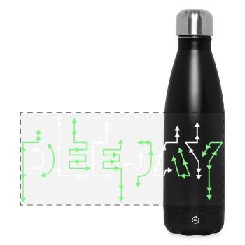 DEEJAY PFEILE WEISS - Panorama Isolierflasche 500 ml - Schwarz - Vorne