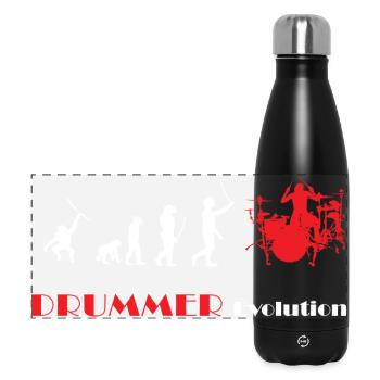 DRUMMER Evolution rot - Gourde isotherme panoramique 500 ml - noir - Devant