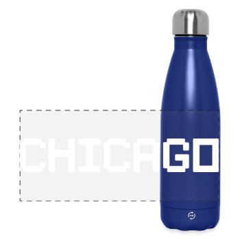 CHICAGO - Panoramische thermosfles 500 ml - donkerblauw  - Voor
