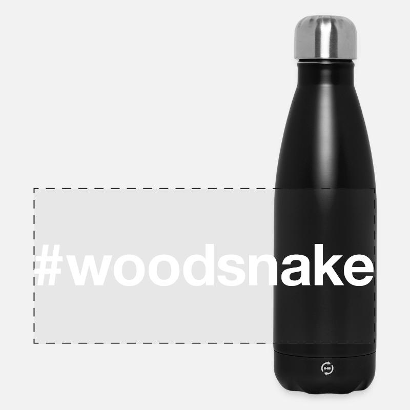 WOODSNAKE Hashtag - Panorama Isolierflasche 500 ml - Schwarz