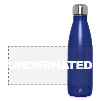Underhated White by Falsches Design - Panorama Isolierflasche 500 ml - Dunkelblau  - Vorne