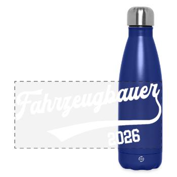 Vehicle Builder 2026 Occupation Car Mechanic Trainee - Panoramic Thermal Bottle 500 ml - dark blue  - Front
