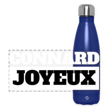 CONNARD JOYEUX - Humour Noir - Gourde isotherme panoramique 500 ml - bleu foncé  - Devant