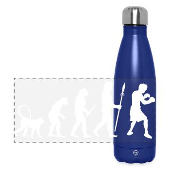 Évolution de la boxe - Gourde isotherme panoramique 500 ml - bleu foncé  - Devant