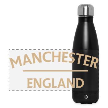 Manchester – England Lyric Design - Panoramic Thermal Bottle 500 ml - black - Front