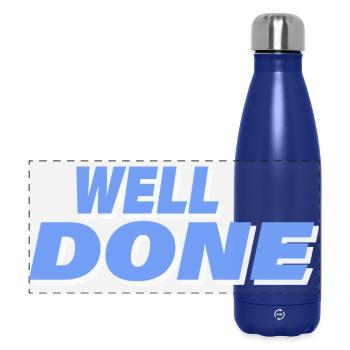 WELL DONE - Panoramic Thermal Bottle 500 ml - dark blue  - Front