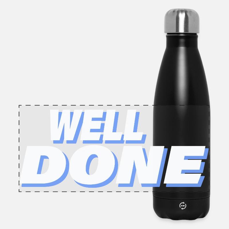 WELL DONE - Panoramic Thermal Bottle 500 ml - black