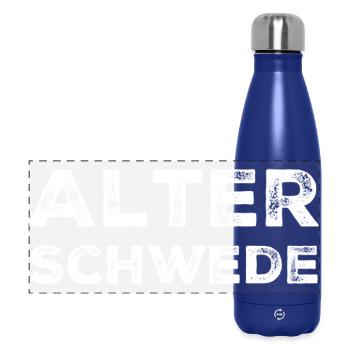 Alter Schwede Lustiger Ausdruck Spruch - Panorama Isolierflasche 500 ml - Dunkelblau  - Vorne