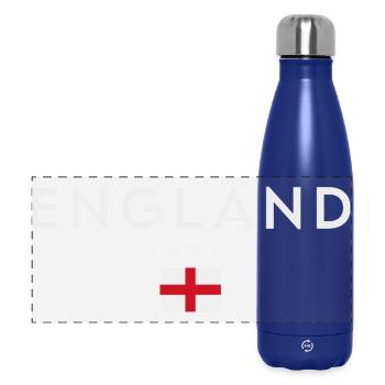 Flag of England, British pride - Panoramic Thermal Bottle 500 ml - dark blue  - Front
