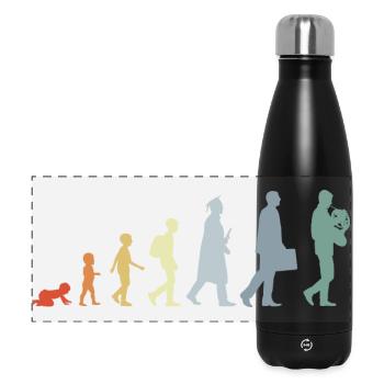 Entwicklung eines Waldhornisten - Panorama Isolierflasche 500 ml - Schwarz - Vorne