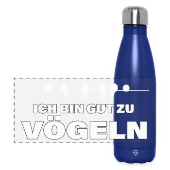 VÖGEL - Panorama Isolierflasche 500 ml - Dunkelblau  - Vorne