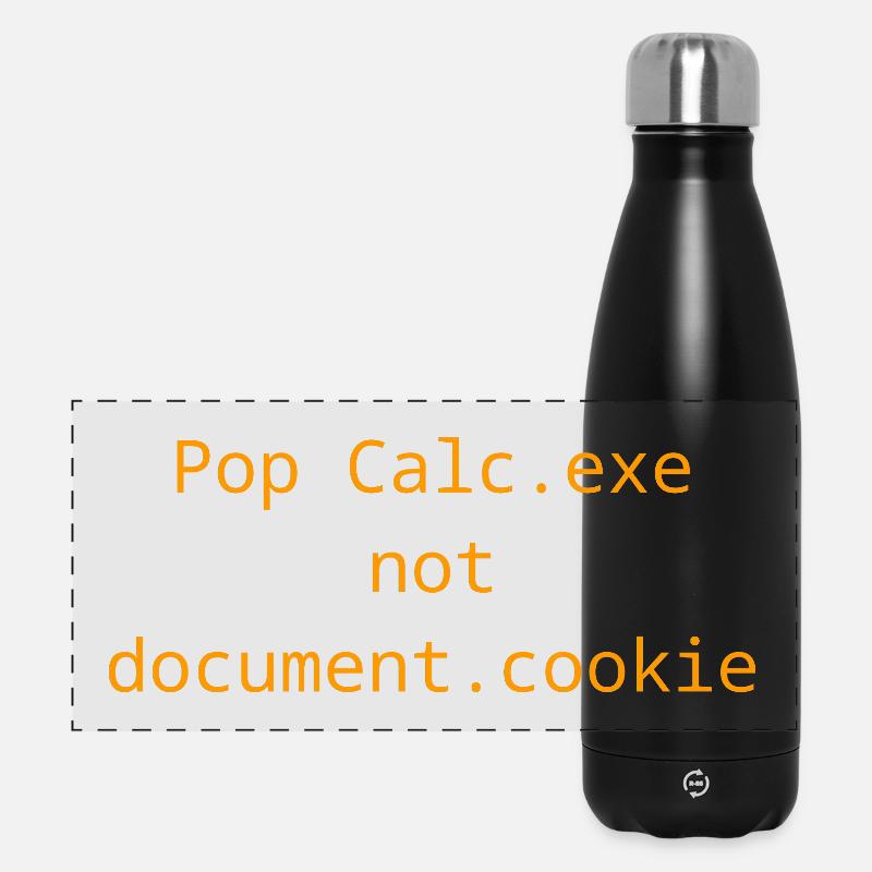 Vulnerability Exploit t-shirt - Calc.exe - XSS - Panoramic Thermal Bottle 500 ml - black