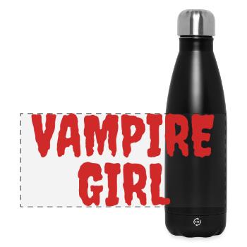 Vampire Girl Graphic Tee Design - Gourde isotherme panoramique 500 ml - noir - Devant