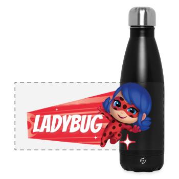 Talking Tom & Friends X Miraculous Ladybug  - Gourde isotherme panoramique 500 ml - noir - Devant