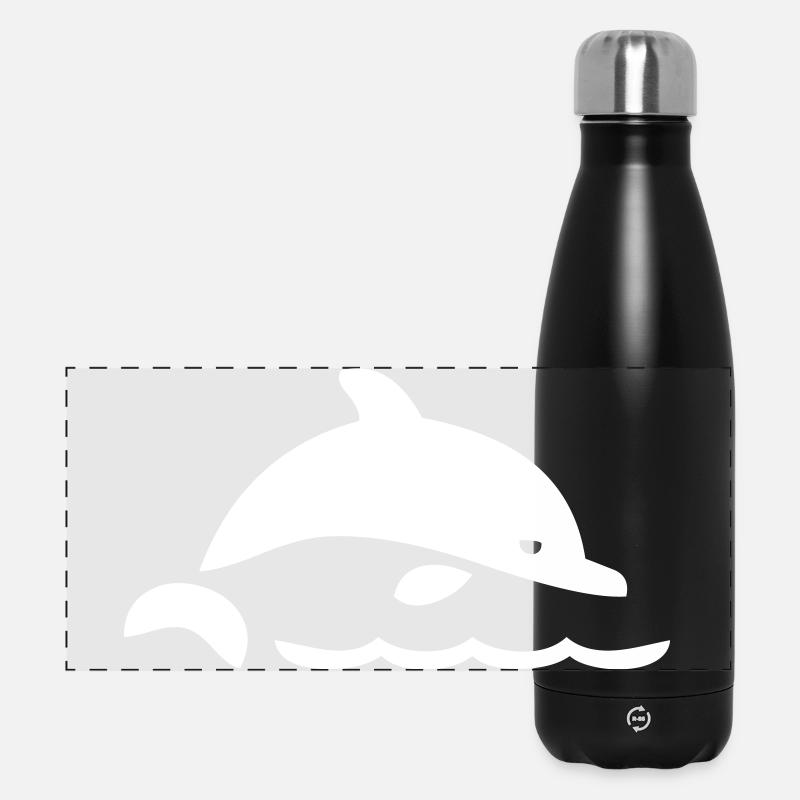 A dolphin - Panoramic Thermal Bottle 500 ml - black
