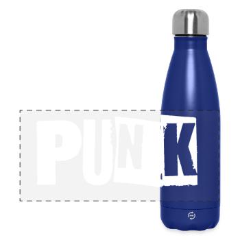 Logo de la musique punk - Gourde isotherme panoramique 500 ml - bleu foncé  - Devant