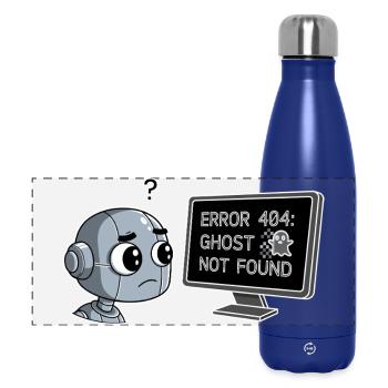 Error 404: Ghost Not Found - Panorama Isolierflasche 500 ml - Dunkelblau  - Vorne