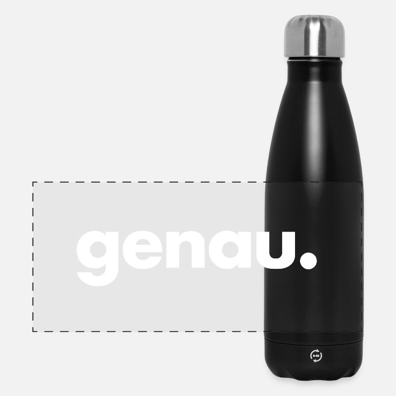 genau.  - Panorama Isolierflasche 500 ml - Schwarz