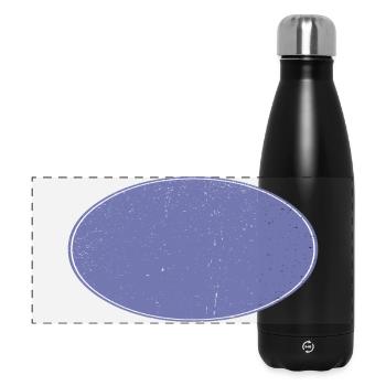 Fond ovale Dirty Purple - Gourde isotherme panoramique 500 ml - noir - Devant
