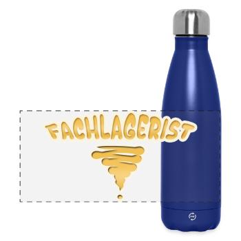 Geschenk für Fachlagerist - Panorama Isolierflasche 500 ml - Dunkelblau  - Vorne