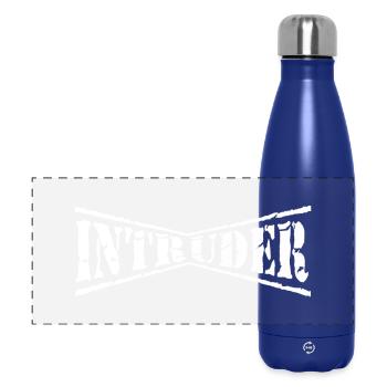 intruder hacker eindringling clan sticker computer - Panorama Isolierflasche 500 ml - Dunkelblau  - Vorne