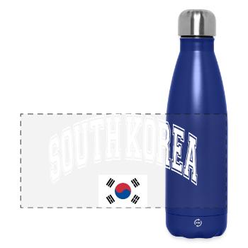 Corée du Sud - Gourde isotherme panoramique 500 ml - bleu foncé  - Devant