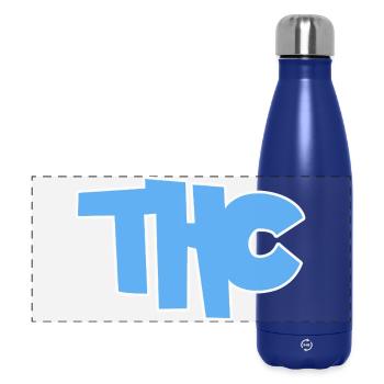 THC - Panorama Isolierflasche 500 ml - Dunkelblau  - Vorne
