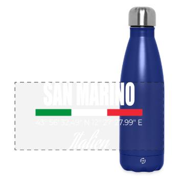 San Marino - Panorama Isolierflasche 500 ml - Dunkelblau  - Vorne