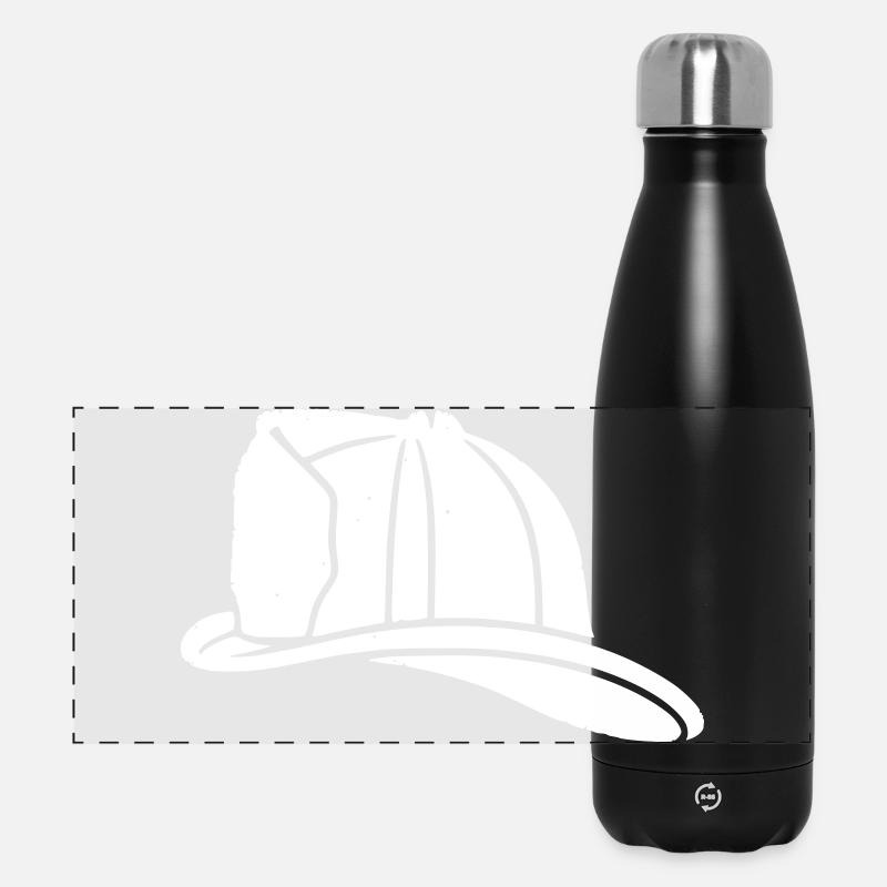 Casque de pompier Pompier Vintage Fire - Gourde isotherme panoramique 500 ml - noir