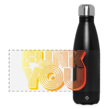 Funk You - Panorama Isolierflasche 500 ml - Schwarz - Vorne