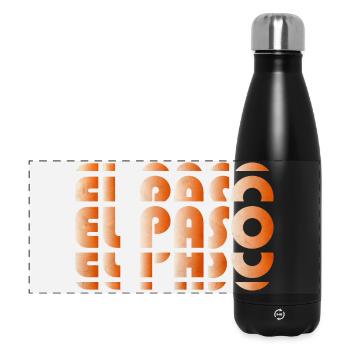 El Paso Gradient Grid - Panorama Isolierflasche 500 ml - Schwarz - Vorne