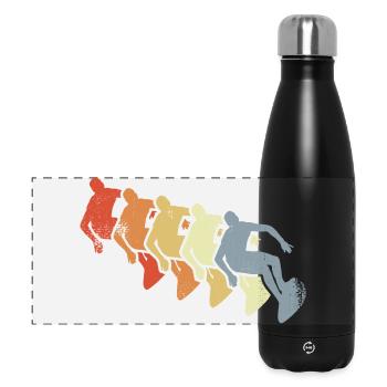 Surfing Retro Look - Panoramic Thermal Bottle 500 ml - black - Front