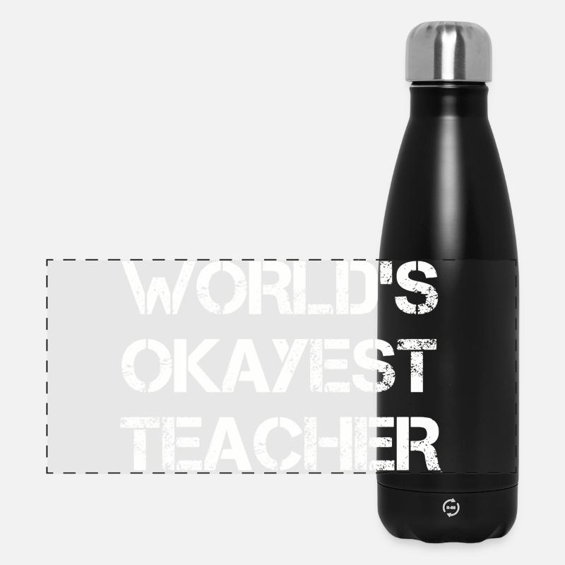 Empowering Teacher Quote Design - Panoramic Thermal Bottle 500 ml - black