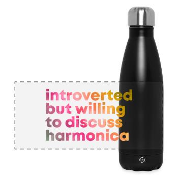 harmonica - Gourde isotherme panoramique 500 ml - noir - Devant
