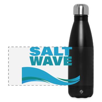 SALT WAVE - Panorama Isolierflasche 500 ml - Schwarz - Vorne