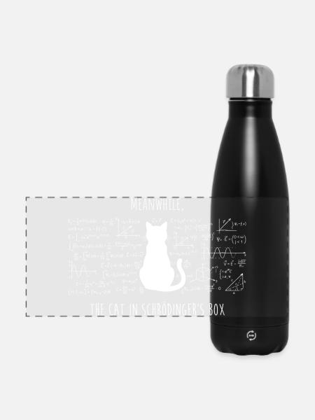 Schrödingers Katze – Physik & Wissenschaft Design - Panorama Isolierflasche 500 ml - Schwarz